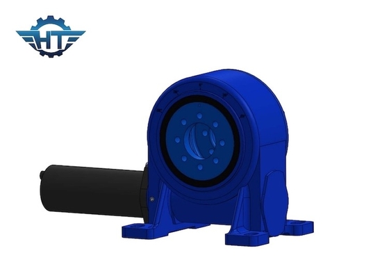 VE9 Worm Gear Slew Drive Reducer 9 นิ้วสำหรับมอเตอร์ไฟฟ้าแกนเดี่ยวแนวนอน