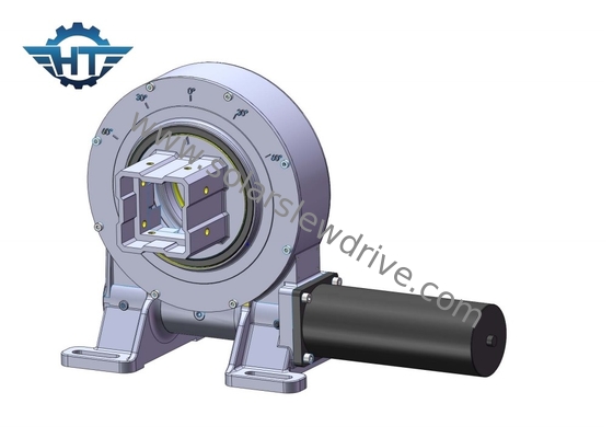 24VDC VE9 แจกเกียร์กล่องการขับเคลื่อน Slew กับหนอนดัดทรายสําหรับ Tube Output ระบบติดตามแสงอาทิตย์