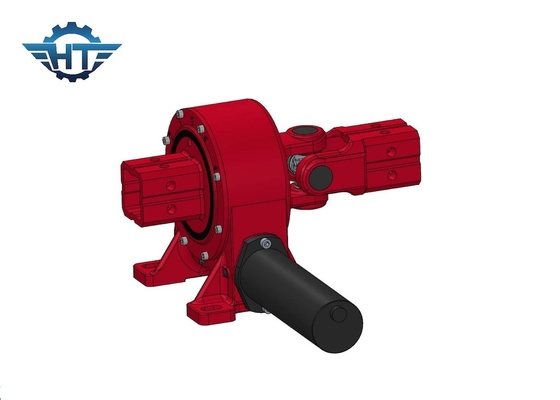 IP66 Worm Gear กล่องเกียร์ดาวน์ Worm Gear Slewing Drive / ไดรฟ์เลนดวงอาทิตย์ด้วยสัดส่วน 150 1