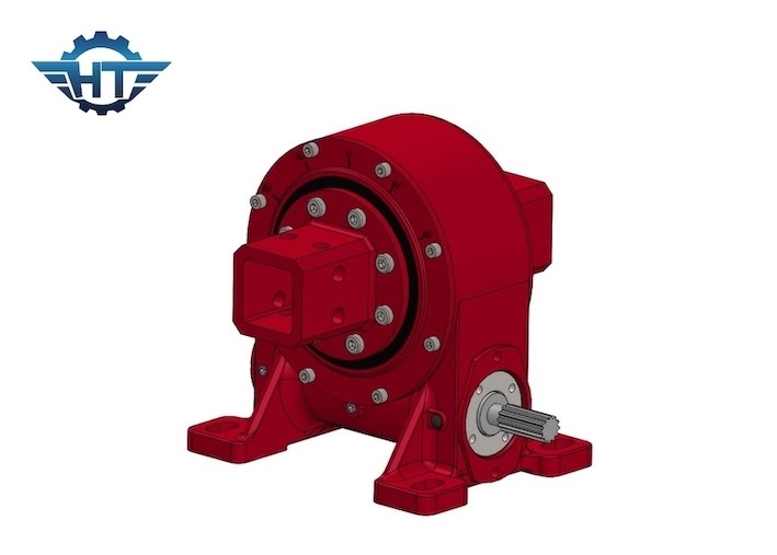 แกนเดี่ยวแนวตั้ง Solar Slew Drive Gearbox 7320 Nm สำหรับ Flat Auto PV Trackers