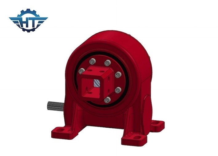 มอเตอร์เกียร์ 24VDC VE7 Solar Slew Drive พร้อมระบบติดตาม PV แนวตั้ง 2 ตัว
