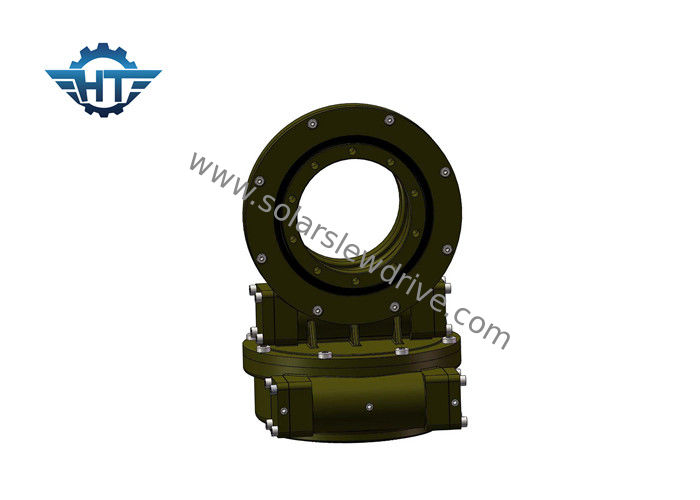ประสิทธิภาพการส่งสูง SDE7 Gear Slew Drive กระปุกเกียร์แกนคู่และล็อคตัวเองสำหรับตัวติดตามพลังงานแสงอาทิตย์